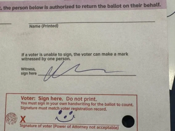 California printed signatures